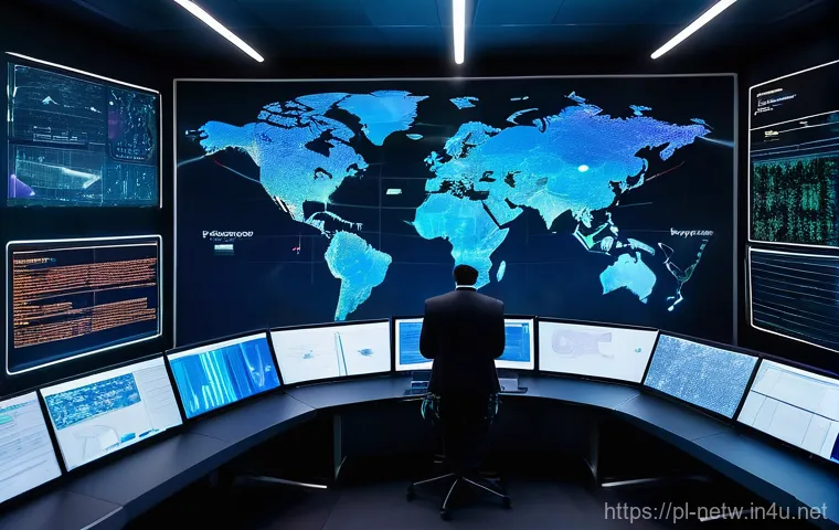 네트워크 실기 시험 대비 최신 기술 동향 분석 - **AI-Powered Network Operations Center:**
A vibrant and futuristic network operations center (NO...