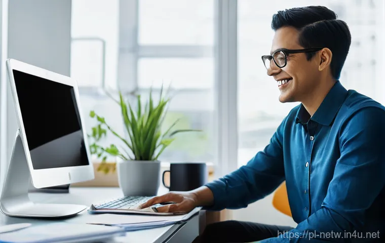 네트워크 자격증 취득 후 연봉 상승 경험담 - **Prompt:** A successful and confident young network engineer, appearing to be in their late 20s to ...
