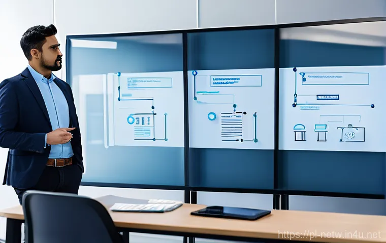 네트워크 자격증과 실무 경험의 상호 보완성 - **Prompt:** A dedicated IT engineer, a man or woman in their early 30s, is intensely troubleshooting...